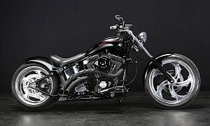 Evolution-Engined Harley-Davidson Black Belly Is Black Everywhere, Actually