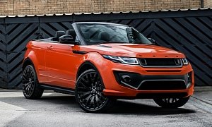 Evoque Cabrio by Kahn Is an Orange Range Rover
