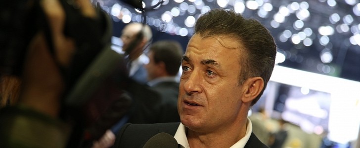 Jean Alesi during an interview
