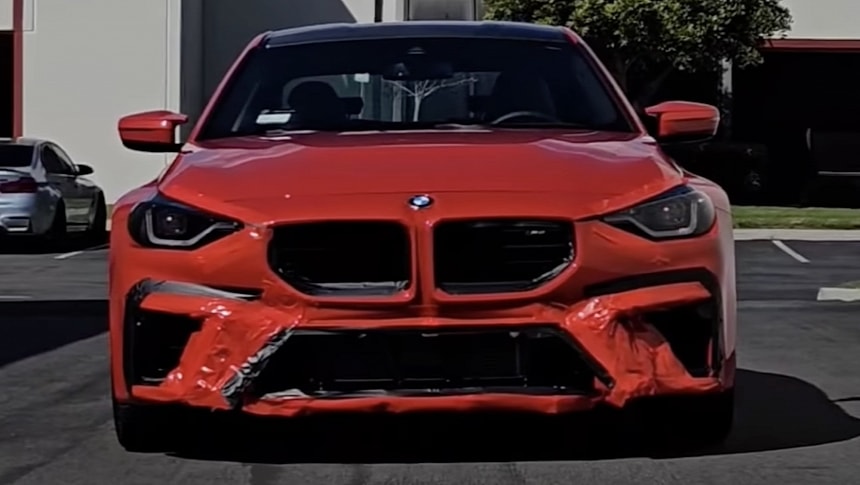 Designer uses duct tape to fix the looks of the BMW M2