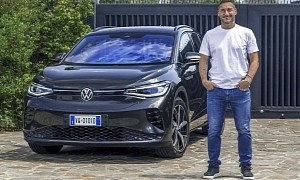 Ex-Soccer Star and AS Roma God Francesco Totti Now Drives a Volkswagen ID.4 GTX