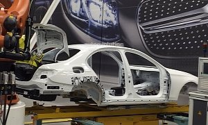 Exclusive: 2017 Mercedes-Benz E-Class W213 Body in White Spied in Stuttgart
