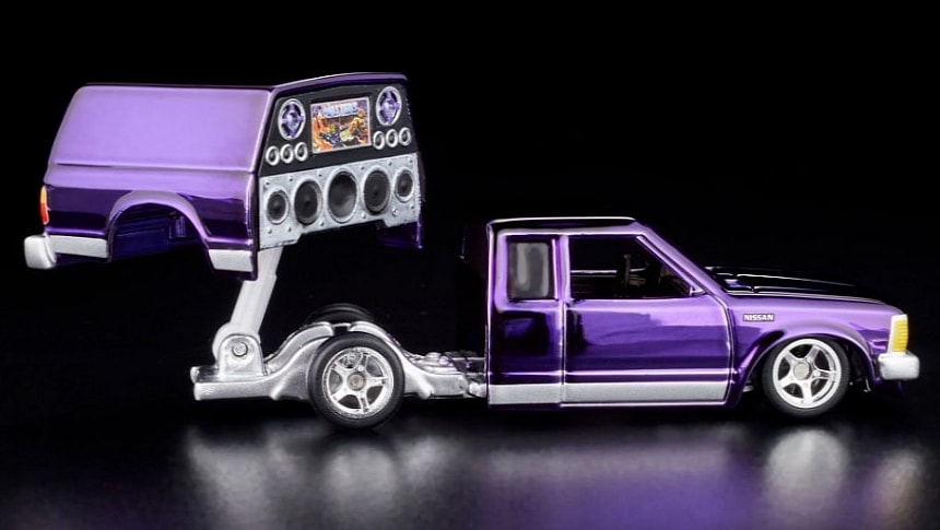 Exclusive Hot Wheels Nissan 720 King Cab Likes It Real Loud