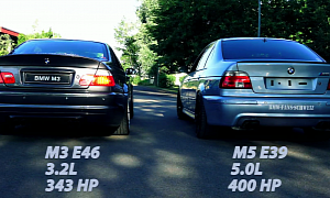 Exhaust Showdown: BMW E46 M3 versus BMW E39 M5