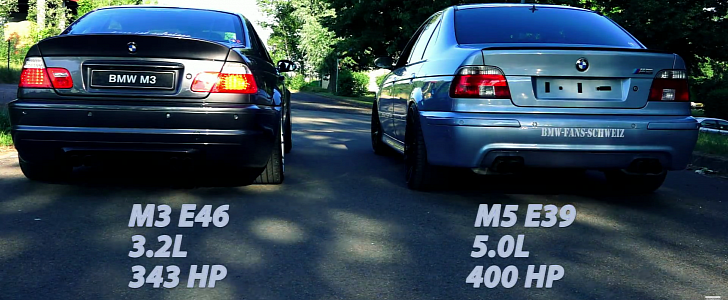BMW E46 M3 vs BMW E39 M5