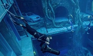 Exploring the Sunken City and Packed Garage in World’s Deepest Pool Is an Eerie Experience