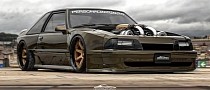 Exposed Twin-Turbo Ford Mustang Is a Fox Body With Rad yet Stylish Digital Touches