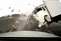 Extreme Truck-Car Crash on Highway