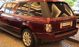 Extreme Extended Wheelbase Version of Old Range Rover in Dubai
