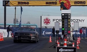 Extreme Nissan GT-R Can Pull 7.7s Quarter Mile Runs, Tears Up Russian Drag Strips