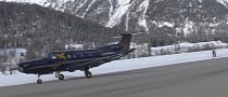 Extreme Snowboarder Gets Towed by 1,200 HP Airplane at 125 KM/H
