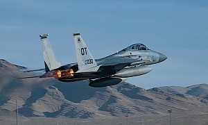 F-15 Eagle Takes Off From Nevada for the Last Time, Packs Tanks to Last It to Florida