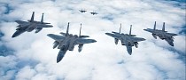 F-15 Eagles Fly Formation, They Look Straight Out of a Movie Poster