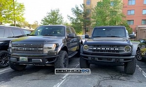F-150 Raptor Owner Parks It Next to 2021 Bronco, Has Wildtrak Order on the Way