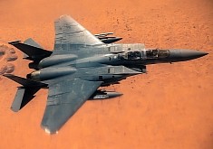F-15E Strike Eagle Looks Like It’s Flying Over Mars in Amazing Close-Up