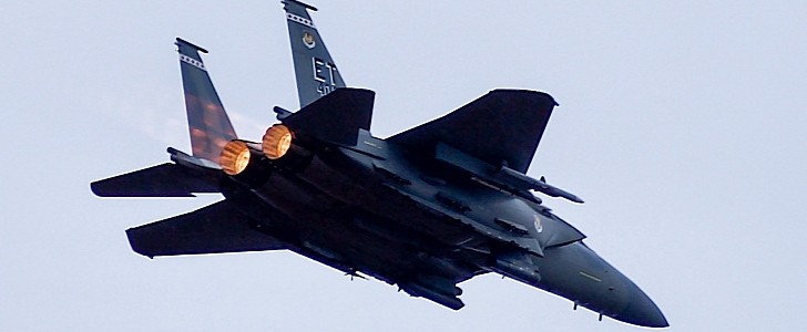 F-15EX Eagle II before firing its first missile