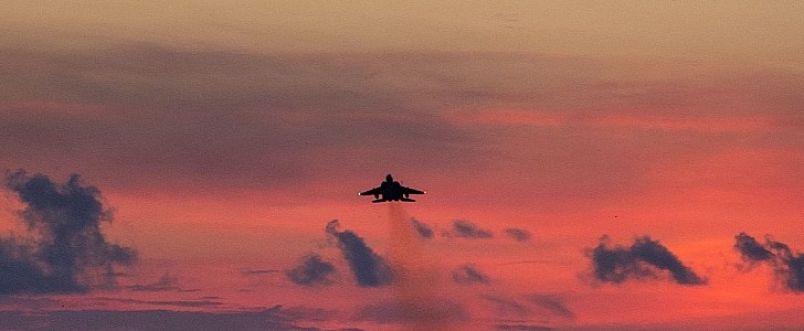 F-15EX Eagle II taking off from Eglin Air Force Base