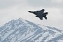 F-15EX Eagle Looks Like a Master of the Sky Flying Over Alaska Mountain Range