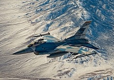 F-16 Fighting Falcon With Enemy Camo Is Almost Invisible Over Nevada