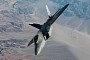F-22 Raptor Banks Like a Pro Over Nellis Air Force Base, Photographer Even More Impressive