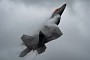 F-22 Raptor in Pull-Push Takeoff Looks Like Prehistoric Beast Hidden in the Mist