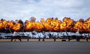 F-22 Raptors, Soldiers and a Wall of Fire Make It Look Like War Has Reached Hawaii