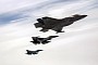F-35 Joins Two F-16s to Feed Over Alaska, They Make for the Perfect Screensaver Shot