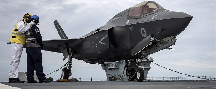 The first F-35 Lightening landed on HMS Prince of Wales' deck, in recent trials