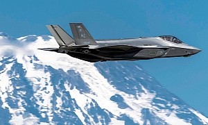 F-35A Lighting II Seems to Melt Mountain Peak As It Flies Over Tacoma