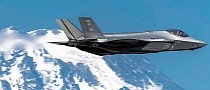 F-35A Lighting II Seems to Melt Mountain Peak As It Flies Over Tacoma