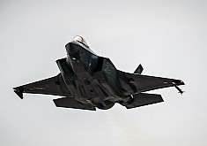 F-35A Lightning II Shows Its Sculpted Abs in the Clear Sky Over Alaska