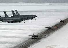 F-35A Lightning IIs Show Off Frozen Runway Skills Over in Chilly Alaska