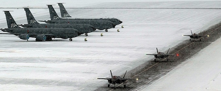 F-35A Lightning IIs at Eielson Air Force Base in Alaska