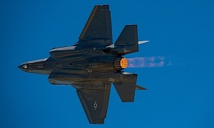 F-35A Lightning ll Banks to Reveal Underside and Afterburner