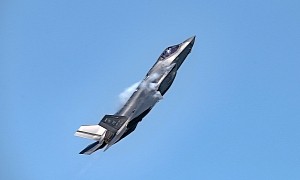 F-35A Lightning ll Demos Almost Vertical Flight Over Washington