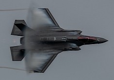 F-35A Lightning ll on Weapons-Bay Pass Looks Like a Monster Ready to Strike