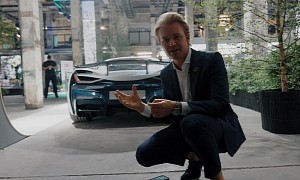 F1 Champion Nico Rosberg Checks Out the Rimac Nevera Electric Hypercar