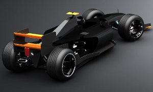 F1 Concept Car with No Rims!