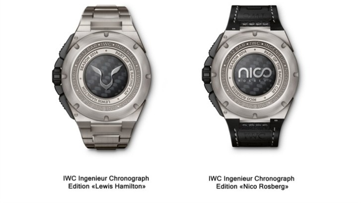 Lewis Hamilton and Nico Rosberg Designed Their Own IWC Watches