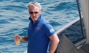 F1 Racer Eddie Irvine Surrounded By Bikini Beauties on His $20 Million Yacht