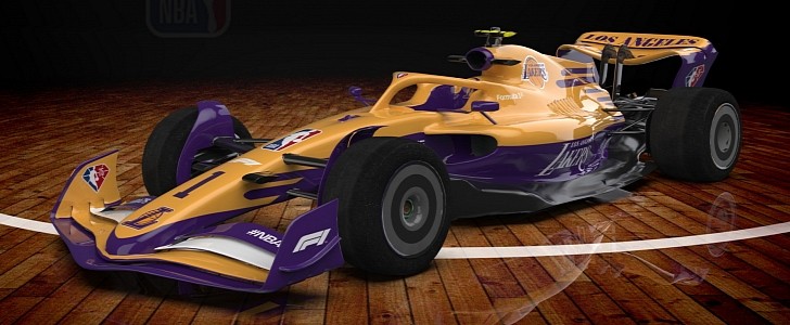 2022 Formula 1 cars with NBA team-inspired liveries