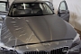 F10 BMW 5-Series Gets Frozen Transparent Wrap for Protection