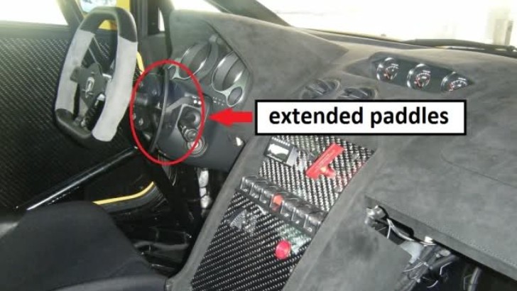 Lamborghini Gallardo e-gear Paddle Extensions by FabSpeed