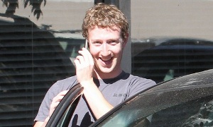 Facebook CEO Mark Zuckerberg Drives an Acura TSX