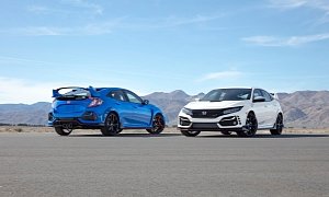 Facelifted 2020 Honda Civic Type R Makes U.S. Debut, Looks Great in Boost Blue