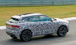 Facelifted 2022 Jaguar E-Pace Spied Lapping the Nurburgring Nordschleife