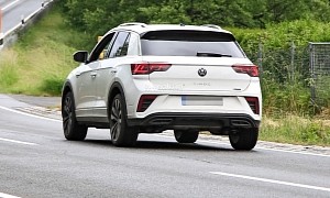 Facelifted 2022 Volkswagen T-Roc Spied With Fake Exhaust Surrounds