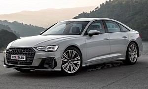 Facelifted 2023 Audi A6 Drops the Fake Skin in a Fake Way, Can You Tell What's New?
