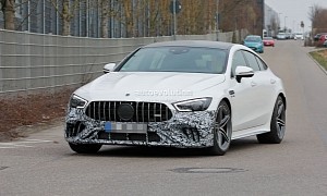 Facelifted Mercedes-AMG GT Four-Door Coupe Looks Even More Snake-Like