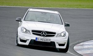 Facelifted Mercedes C63 AMG Rolling Shots